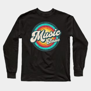 music clasic in color circle Long Sleeve T-Shirt